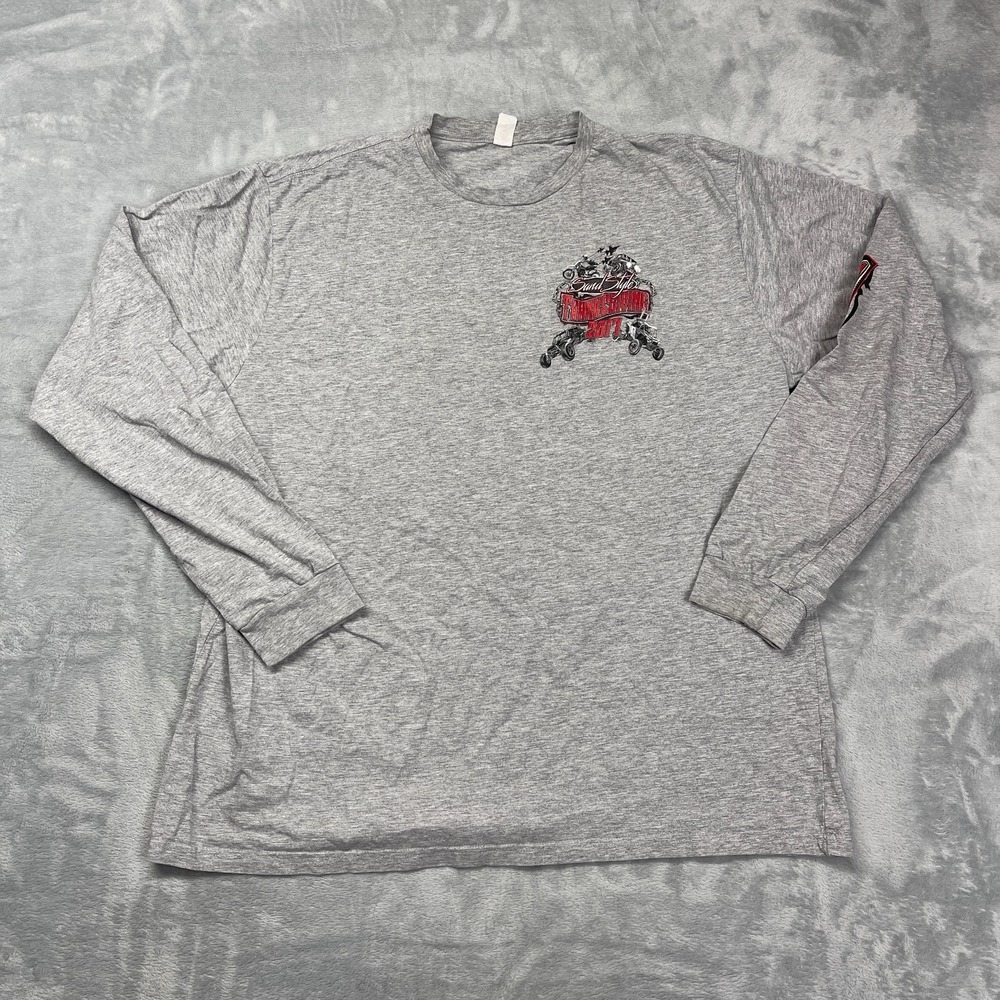 Lane Seven Glamis Sand Dunes Thanksgiving 2017 Shirt Men XL Gray Long Sleeve Y2K